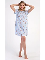 Dámské domácí šaty s krátkým rukávem model 22405486 - Vienetta Dámské domácí šaty s krátkým rukávem model 22405486 - Vienetta