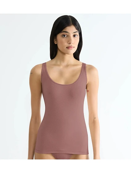 sloggi GO Daily Cotton Tank top - BROWN - SLOGGI BROWN - SLOGGI