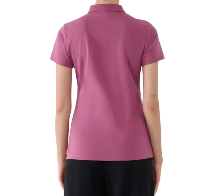 Dámské polo tričko 4F F554 vínové 4FWAW25TPTSF554 60S