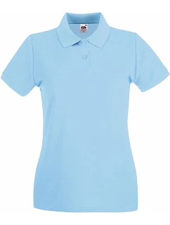 LadyFit Premium Polo Dámské piqué polo model 22442244 sky blue - Fruit of the Loom