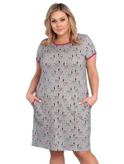 Italian Fashion Zebra cr. r. barva:šedá/potisk