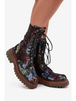 Dámské kožené workery model 21725135 Multikolor - Maciejka