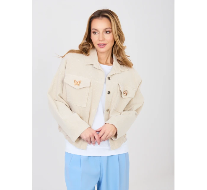 IT KR bunda FL10163.10 světle béžová IT KR bunda FL10163.10 světle béžová