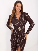 Šaty IT SK tmavě hnědá model 21441260 - FPrice Šaty IT SK tmavě hnědá model 21441260 - FPrice