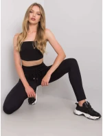 Spodnie dresowe RV DR model 20540947 czarny - FPrice Spodnie dresowe RV DR model 20540947 czarny - FPrice