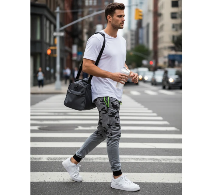 Spodnie męskie dresowe moro  model 22032172 - FashionStreet