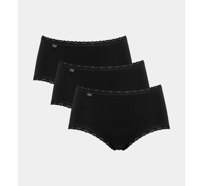 Dámské kalhotky Sloggi 24/7 Cotton Lace Midi C3P černé