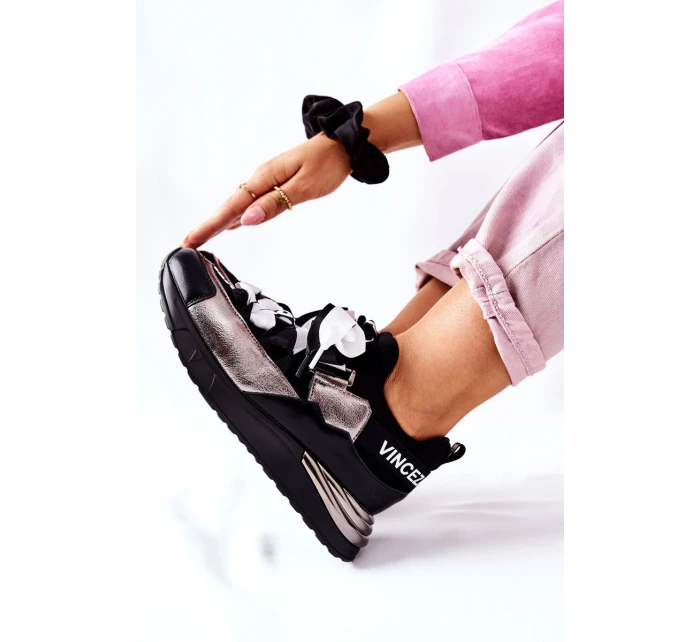 Sportovní Tenisky Černé A Stříbrné Dexla Sportovní Tenisky Černé A Stříbrné Dexla