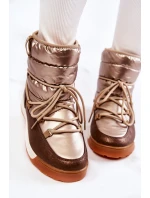 Dámské sněhule Memory Foam Big Star KK274276 Zlato-hnědá