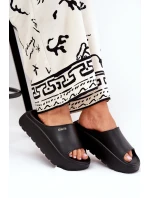 Dámské Pěnové Pantofle Na Platformě Big Star model 21686458 Černé - Big Star Shoes Dámské Pěnové Pantofle Na Platformě Big Star model 21686458 Černé - Big Star Shoes