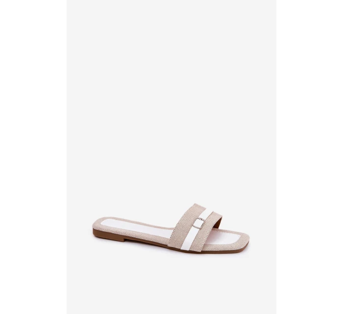 Plné Dámské Sandály S Páskem A Přezkou model 21689565 - Boto Plné Dámské Sandály S Páskem A Přezkou model 21689565 - Boto