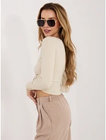 Bluzka model 22155119 jasny beżowy - FPrice