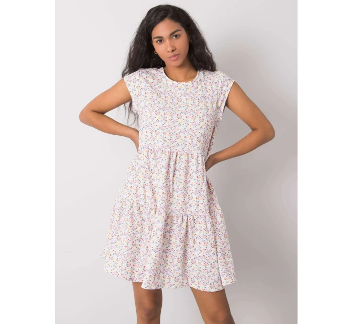 Šaty D50051Z30268 bílá růžová