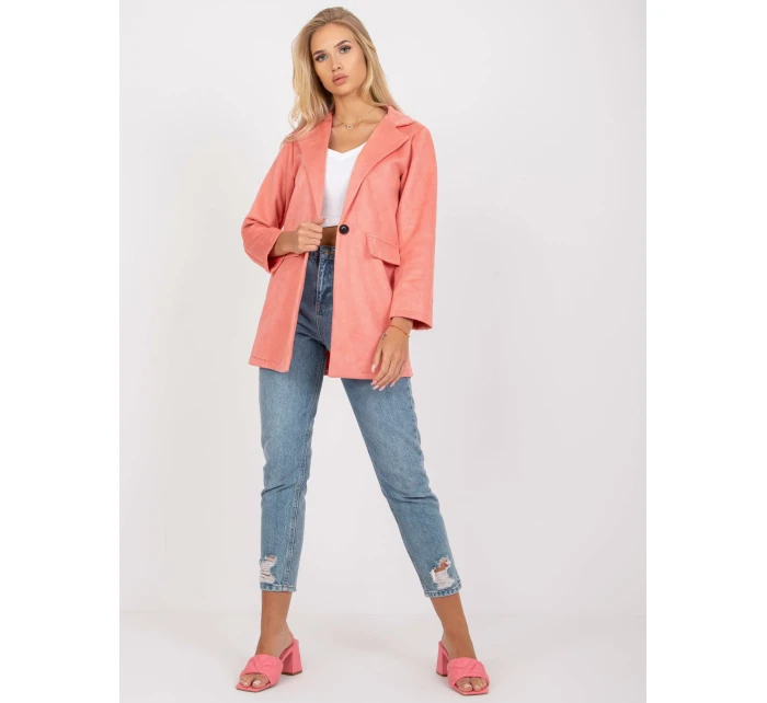 Dámské sako DHJ MA 15286 broskvové