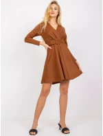 Šaty DHJ SK 8818.37P světle hnědá