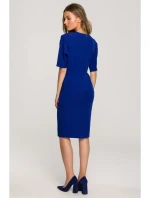 S313 Zavinovací šaty - královská modř