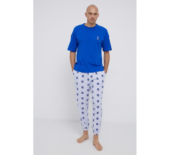 Pánské pyžamo NM1787E - WI2 - Mořská - Calvin Klein