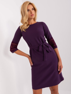 Dámské šaty LK SK model 18972776 Tmavě fialová - FPrice