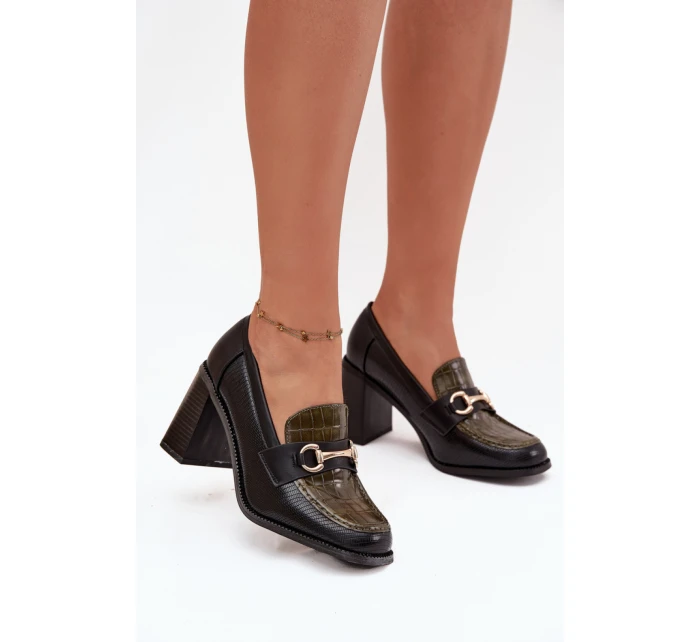 Polobotky na podpatku  model 217845 Step in style