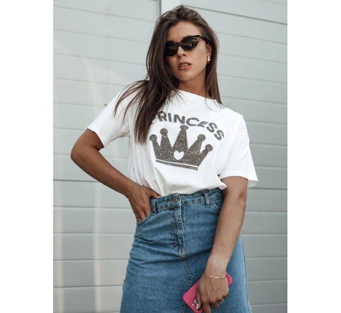 Dámské tričko PRINCY bílé FashionStreet RY2650