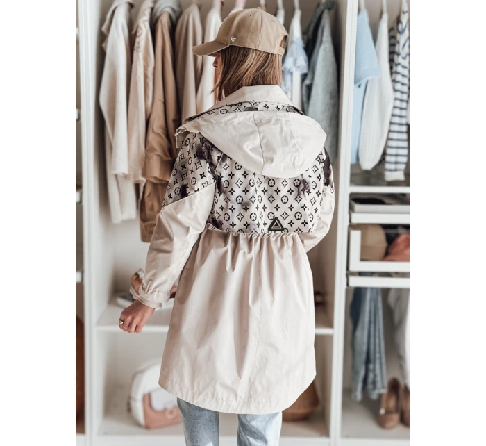 Dámská přechodná bunda parka béžová Dstreet model 21986946 - FashionStreet