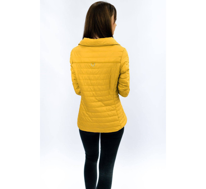 Žlutá bunda s vysokým stojáčkem (DL016)