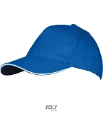 SOL'S Long Beach 5 panelová sandwich kšiltovka 25.0594 royal blue/white SOL'S Long Beach 5 panelová sandwich kšiltovka 25.0594 royal blue/white