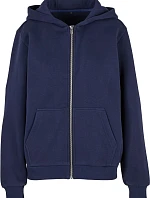 Build your Brand BY 290 Dámská mikina s kapucí z těžké bavlny "Fluffy" 56.0290 navy