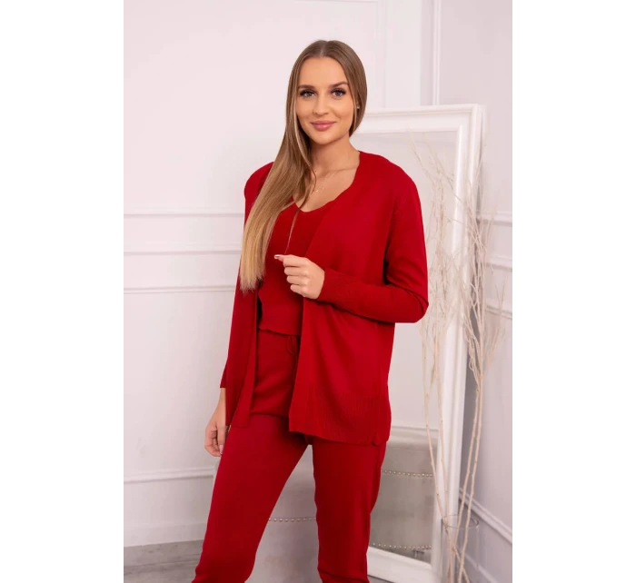 Sada svetrů 3-dílná červená