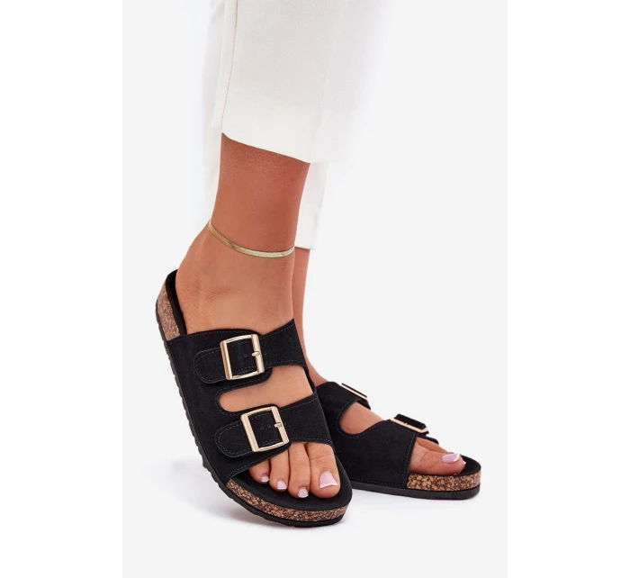 Dámské Pantofle Se Zlatými A Černé model 21703259 - Boto