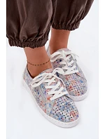 Odkryté polobotky z přírodního semiše stříbrné Kamelia Odkryté polobotky z přírodního semiše stříbrné Kamelia