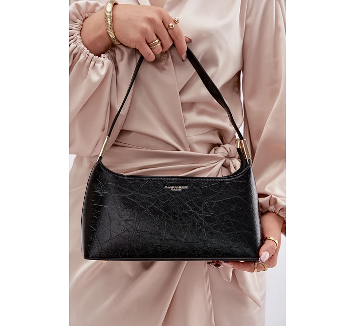 Kožená kabelka Černá Tielle