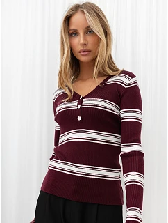 Sweter IR SW 57905.92 bordowy