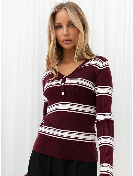 Sweter IR SW 57905.92 bordowy Sweter IR SW 57905.92 bordowy