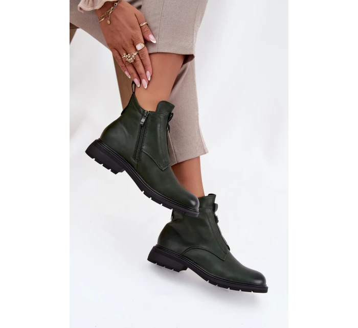Dámské kotníkové boty Roselle – tmavě zelené Dámské kotníkové boty Roselle – tmavě zelené