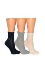 Dámské ažurové ponožky Milena 0989 Pikotka 37-41