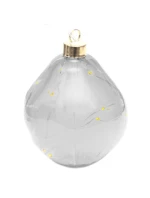 BAUBLE SKLENĚNÉ TVAROVÁNÍ KAPKA 2KS VEDL 12CM ANTRACITOVÁ