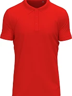 Stedman Stretch Polo Pánské elastické piqué polo z těžké bavlny 05.9640 scarlet red