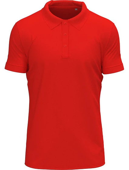 Stedman Stretch Polo Pánské elastické piqué polo z těžké bavlny 05.9640 scarlet red Stedman Stretch Polo Pánské elastické piqué polo z těžké bavlny 05.9640 scarlet red