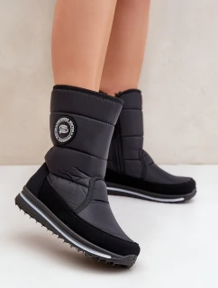 Dámské sněhule se zipem Progress model 21602451 Černé - Boto