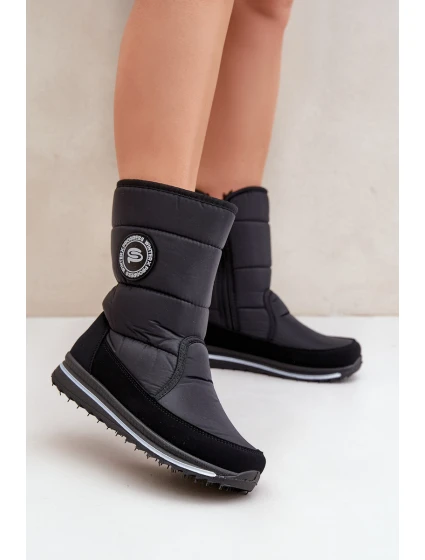 Dámské sněhule se zipem Progress model 21602451 Černé - Boto