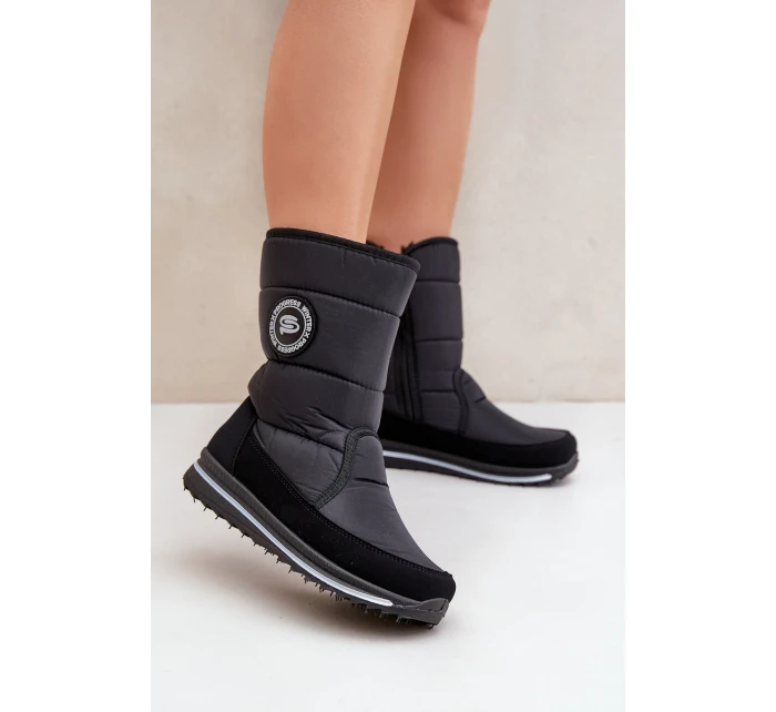 Dámské sněhule se zipem Progress model 21602451 Černé - Boto