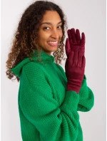 Rękawiczki AT RK model 19381400 bordowy - FPrice Rękawiczki AT RK model 19381400 bordowy - FPrice