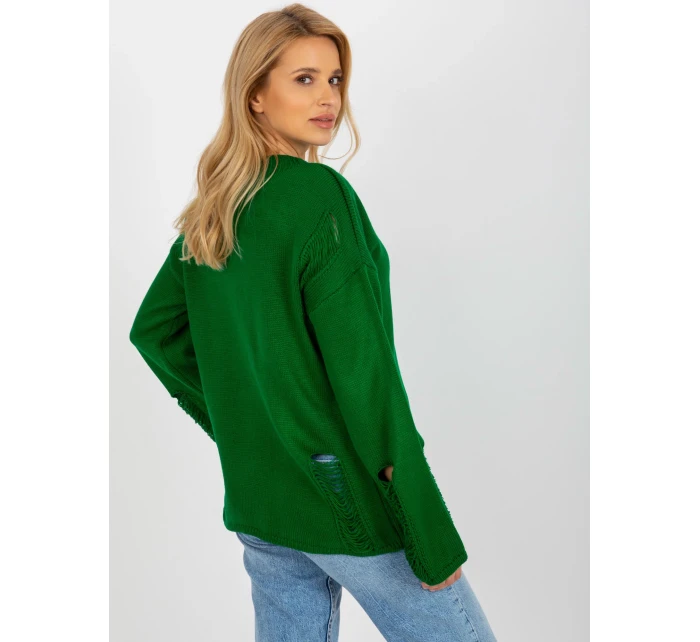 Sweter BA SW model 18694206 ciemny zielony - FPrice