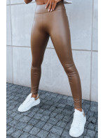 Dámské kožené kalhoty FIRT, camel, Dstreet UY1625