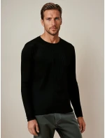 Pánský svetr černý model 21982686 - FashionStreet Pánský svetr černý model 21982686 - FashionStreet