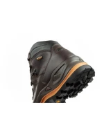 Grisport Marrone pánské trekové boty kožené nepromokavé kotníkové boty