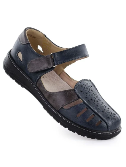 Dámská pohodlná prolamovaná obuv na suchý zip model 21953865 - Unisoft