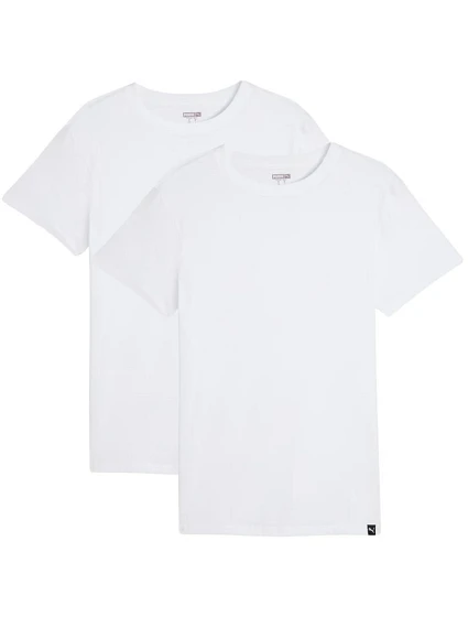 Pánské tričko Puma Everyday Crew Neck Tee, 2 ks, bílé, 947245 02