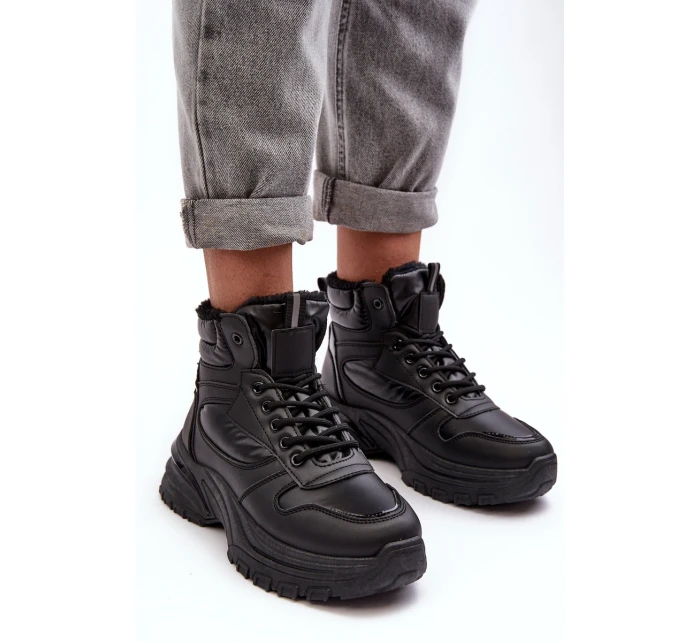 dámské sportovní šněrovací boty černé model 21635852 - EVENTO dámské sportovní šněrovací boty černé model 21635852 - EVENTO